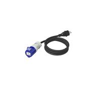 ProPlus Câble Adaptateur 150 cm 3 x 2,5 mm² Prise Schuko vers Prise CEE