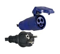 Adaptateur prise femelle CEE IP44 pour borne de camping - câble de 0,3m H07RN-F 3G1.50 mm² - garantie 2 ans