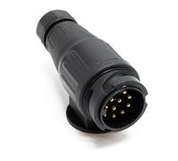 Adaptateur Prise remorque 13 Broches 12V Feux Stop Clignotant Feu Brouillard Feu arrière