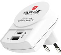 SKROSS 1302423 - Chargeur USB SKROSS euro - 1 USB-C / 1 USB-A.