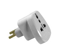 Adaptateur Prise Suisse Monde Vers Suisse, 10 Ampères Max, Couleur Blanche