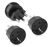 Adaptateur Prise Suisse vers France, 3 Pièces Adaptateur France vers Suisse, Adaptateur Type J, Adaptateur Prise Suisse, Adaptateur France Suisse pour Maldives, Rwanda, Liechtenstein