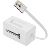 adaptateur - prise téléphone en t femelle vers rj45 mâle - 10 cm - erard 3789