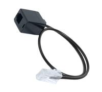 Adaptateur prise téléphonique Ethernet - Coupleurs portables RJ45 RJ11 de 35,6 cm | Adaptateur de lignes téléphoniques 8P4C à 6P4C, câble de connecteur téléphonique pour routeurs, modems, té