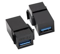 Adaptateur Prise USB Keystone, Keystone - Insert d'interface USB3.0 Femelle à 2 pièces de d'extension Murale pour hôtel, Appartement, Salle d'étude