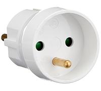 Adaptateur prise voyage France Allemagne 16A - Blanc - Schuko - Lébénoïd
