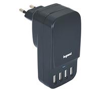 Adaptateur Prises De Voyage Universel Compact pour 150 Pays (États-Unis, l'europe, Royaume-Uni, Australie, Nouvelle-Zélande) Adaptateur avec 4 Ports USB