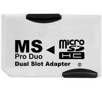 Generique Adaptateur Pro Duo pour MicroSD DUAL (pour 2x MicroSD)