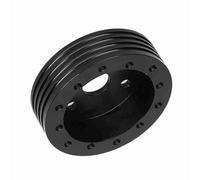 Adaptateur Professionnel en Aluminium D'espacement de Moyeu de Volant de 1 Po pour Roues à 5 Trous et 6 Trous Adaptés à Grant (Black)