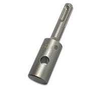 Adaptateur professionnel WERHE pour tarières - Compatible SDS Plus - Stable pour clôtures & jardin - Gris