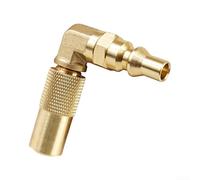 Adaptateur Propane 1/4 Pouces Coude Laiton pour Gril Camping 17 et 22 Pouces - Raccord pour gaz Rapide Extérieur