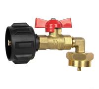 Adaptateur Propane Laiton 20lb pour vers 1lb avec Manomètre Adaptateur | Laiton massif pour durable, valve de contrôle sûre, jauge lumineuse, connexion étanche, usage extérieur