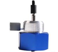 Adaptateur propane, valve de gaz avec manomètre et interrupteur de purgeur, moniteur 300 psi, construction en aluminium bleu pour systèmes de chauffage de piscine (BY021)