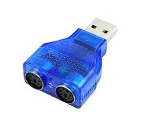 Adaptateur PS/2 Dual PS/2 Mini DIN 6 broches 2.0 pour ordinateur portable USB mâle vers femelle