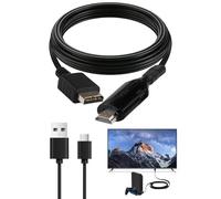 Adaptateur PS1/PS2 vers HDMI, 100cm/39.3in Câble AV pour Consoles de Jeu TV