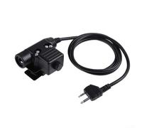 Adaptateur PTT pour casque radio PTT, U94 Push To Talk pour talkie-walkie pour BaoFeng UV-5R pour Kenwood pour Z - tactique (version Midland)