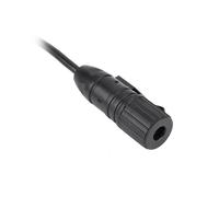 Adaptateur PTT pour Écouteurs Adaptateur PTT Plastique Interface 3,5 mm Clip de Ceinture Noir Câble de Connexion Facile pour Série TAC