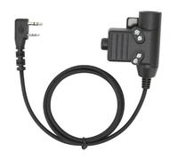 Adaptateur PTT U94Tactical avec bouton antidérapant et câble renforcé, compatible avec les radios bidirectionnelles Kenwood et Baofeng pour une
