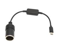 Adaptateur puissant pour appareils électroniques de voiture, convertisseur d'alimentation USB-C 5 V vers prise allume-cigare 12 V pour enregistreur