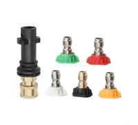 Adaptateur Quick Connect 1/4" mâle pour K2 K3 Quick | Convient pour Karcher pour K2-K6 pour pistolets, connexion rapide mâle de 0,6 cm, changement rapide de buse, construction