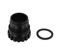 Adaptateur Quick Connect pour machine à soda et carafe en cristal 0,7 l - Raccord de bouteille d'eau de gazéification en plastique noir compatible avec SodaStream G