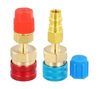 Adaptateur R1234yf vers R134a, kit de raccord rapide, kit de recharge de réfrigérant R1234yf avec adaptateur High/Low Side, adaptateur R1234yf/R134a, système de réfrigération de voiture, évacuation et