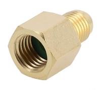 Adaptateur R134a vers R12 avec raccord rapide 1/2" pour acme femelle et 1/4" SAE mâle pour systèmes de climatisation automobile