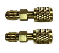 Adaptateur R410 - Outil de maintenance - Adaptateurs mâles et femelles - Adaptateur de couplage rapide - Convient pour les systèmes de refroidissement - Raccords en laiton