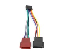Adaptateur Radio ISO de Voiture, Adaptateur Radio stéréo de Voiture de 16 Broches Adaptateur ISO récepteur stéréo de Voiture connecteur de Harnais ISO NC Adaptateur