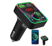 Adaptateur radio sans fil, émetteur radio sans fil pour voiture - Adaptateur de voiture sans fil FM polyvalent | Transmetteur radio FM portable Transmetteur de voiture filaire