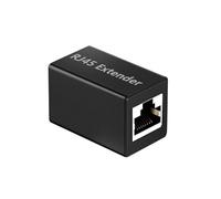 Adaptateur Rallonge Ethernet Coupleur RJ45 Design compact Noir