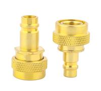 Adaptateur rapide R134a vers R1234yf - Raccord de conversion en laiton haute et basse pression pour service AC automobile