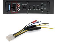 Adaptateur RCA pour amplificateur de voiture 10 broches avec fusible et faisceau de câblage pour subwoofer, compatible Rockville SS8P et JBL BassPro Nano SW68A-S