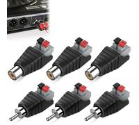 Adaptateur Rca Vers Haut-Parleur, Delock Adaptateurs, 6 Pièces Haut-Parleur Phono Rca Mâle/Femelle[HDM5232375]