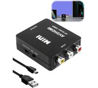 Adaptateur Rca Vers Hdmi 1080P Vidéo Signal Audio Convertisseur Av Cvbs Vers Hdmi Compatible Avec Tv Ps2 Ps3 Wii N64 Lecteur Dvd Caméra Xbox 360 Gamecube Blue-Ray Laptop[Audio484]