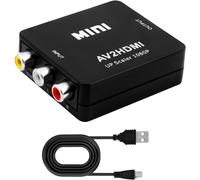 Adaptateur Rca Vers Hdmi Compatible Avec 1080P 60 Hz, Câble Usb-C Pour Wii/Ps2/Ps3/Pc/Xbox/Snes/N64/Stb/Vhs/Vcr/Dvd/Appareil Photo[Z1202]