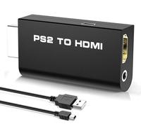 Adaptateur RCA vers HDMI, Convertisseur vidéo Mini AV vers HDMI Prise en Charge 1080P 3RCA Composite avec câble de Charge USB pour PC Xbox PS3 PS2 TV STB VHS Caméra DVD Nintendo Wii