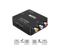 Adaptateur RCA vers HDMI, GANA Convertisseur vidéo Mini AV vers HDMI Prise en Charge 1080P 3RCA Composite avec câble de Charge USB pour PC Xbox PS3