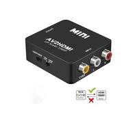 Adaptateur RCA vers HDMI - Zamus - Mini AV - 1080p - Compatible PS2 et Wii - Noir