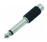 Adaptateur RCA vers jack mono 6,3mm