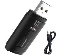 Adaptateur Récepteur Usb Bluetooth 5.0, Pour Pc, Ordinateur De Bureau, Voiture, Appel Stéréo Fm, Allume-Cigare, Plug And Play[BLU920081]