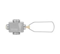 Adaptateur Recharge Cartouche de Gaz Portable en Alliage d'Aluminium Léger pour Camping Randonnée - Économiseur de Gaz avec Valve de Sécurité et Contrôle Ajustable