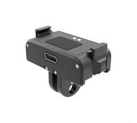 Adaptateur rechargeable en métal pour caméra d'action DJI, offrant une connexion robuste et une source d'alimentation rechargeable pour un enregistrement continu