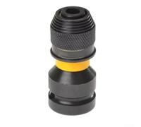 Adaptateur Réducteur Carré 1/2" pour vers 1/4" Hexagonal Adaptateur | Conversion 1/2" pour vers 1/4", libération rapide, acier traité, usage intensif, compatible clés à chocs