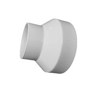 Adaptateur réducteur de 150 mm à 100 mm pour conduits à broches rondes - Connexion sécurisée pour ventilateur d'extraction, systèmes de tuyaux de ventilation et de climatisation 100-150mm/H:113mm