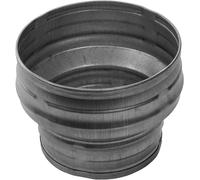 Adaptateur réducteur de conduit de 10,2 cm à 7,6 cm Cône réducteur pour CVC, systèmes de ventilation, échappements et tentes de culture. Métal 100 à 80 mm