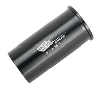 Adaptateur réducteur de tige de selle en alliage d'aluminium pour conversion de diamètre de selle de vélo - 27,2 mm à 31,6 mm, 33,9 mm à 34,9 mm, noir, longueur 60 mm, 25 g (27,2-28,6)