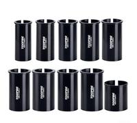 Adaptateur réducteur de tige de selle en alliage d'aluminium pour vélo et route pour conversion de tube de selle de vélo, adaptateur de taille de tige de selle usinée (25,4 à 28,6)