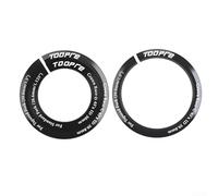 Adaptateur réducteur de tube de direction en alliage d'aluminium pour fourche de vélo conique de 3,8 cm vers tube droit de 2,8 cm, base C ou D, noir, léger et facile (C)