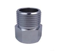 Adaptateur réducteur de tuyau en cuivre, convertisseur de filetage de 2,2 cm à 1,27 cm pour irrigation de jardin, rallonge de robinet de cuisine, partie de plomberie en laiton chromé, fuite (C)
